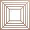 Ekena Millwork Raven Wood Fretwork Pierced Ceiling Medallion, Wood (Paint Grade), 18"OD x 6 5/8"ID x 3/8"T CMWP18X18X0375RAMF - alternate 1